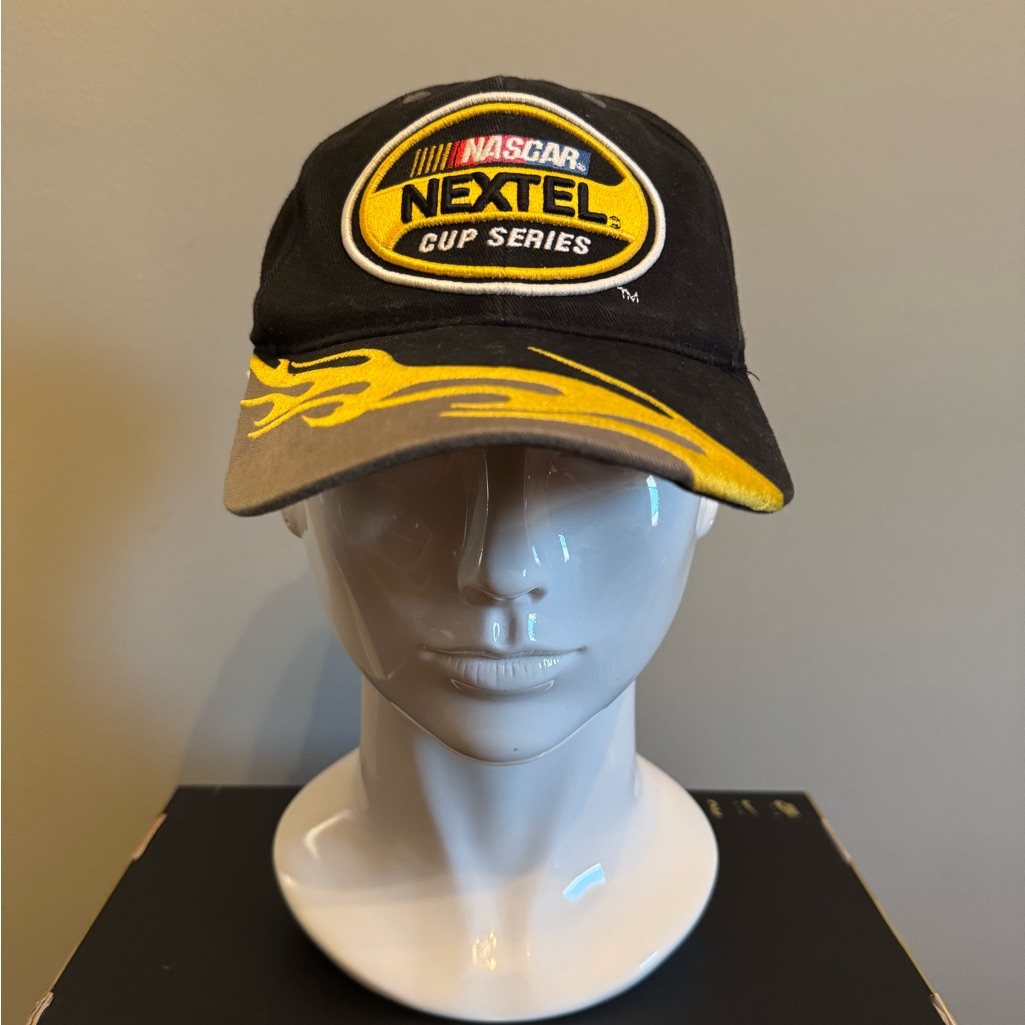 Vintage Nascar 2004 Nextel Cup Series Strapback Hat With Flames